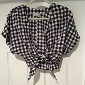 Urban Outfitters Cropped Waist Tie Top